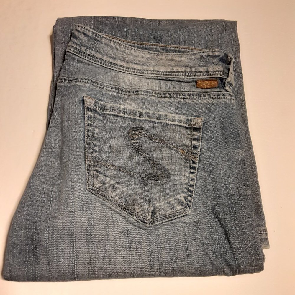Silver Jeans Women's Faro Wide Leg Jeans L1155SI292 Size 32/33